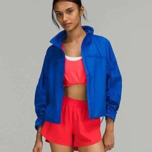 Lululemon Lightweight Cropped Track Jacket - Blue